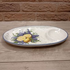 Блюдо 28×14,5×2 см овальне Цитрон
