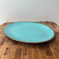 Тарілка овальна 24 см Turquoise
