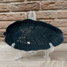Leaf Black блюдо овальне 30×16,8 см