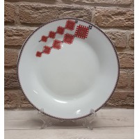 Тарілка 9“ «Вишиванка» ромби 23 см