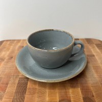 Чашка 207 мл з блюдцем Dark Gray