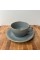 Чашка 207 мл з блюдцем Dark Gray 222105 Porland