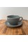 Чашка 320 мл з блюдцем Dark Gray 222134 Porland