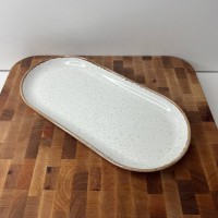 Блюдо овальне 30 см Beige