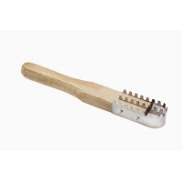 Рибочистка з дерев'яною ручкою 21 см