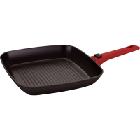 Сковорідка гриль Агат зі з'ємною ручкою (greblon C2) 24x24 см