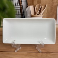 Тарілка прямокутна порцелянова 11х17 см