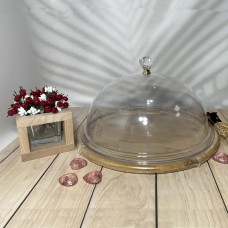 Підставка бамбукова з кришкою 30 см