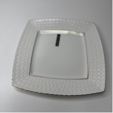 Тарілка мілка 23 см квадратна «Снігова Королева» Interos