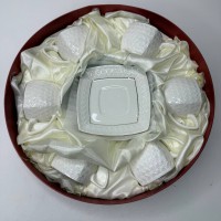 Набір чайний 12 предметів (6 чашки квадр. 200 мл з блюд.)