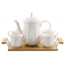 Набір заварник 900 мл + 4 чашки 170 мл на підставці 