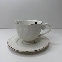 Чашка з блюдцем 260 мл  «Снігова Королева Хвиля»  Interos