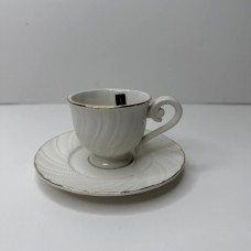 Чашка з блюдцем 90 мл «Снігова Королева Хвиля» Interos