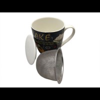 Чашка 330 мл керамічна з ситом