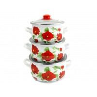 Набір каструль 3 шт «Каркаде» Interos