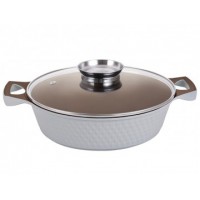 Каструля 3,5 л мілка алюмінієва біла