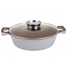 Каструля 3,5 л мілка алюмінієва біла