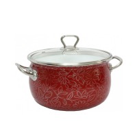 Каструля 3,1 л «Ажур червоний» Interos