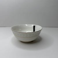 Салатник круглий біла порцеляна 5″