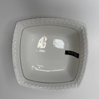 Салатник квадратний біла порцеляна 6″