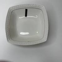 Салатник квадратний біла порцеляна 8″