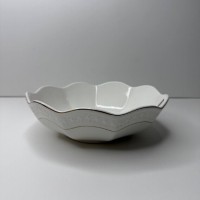 Цукерниця біла порцеляна кругла 895 мл 20 см