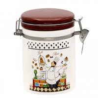  Банка керамічна з замком 850 мл «Кухар»