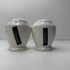 Сільничка+перечниця біла порцеляна