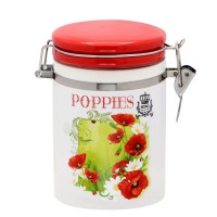  Банка керамічна з замком 850 мл «Маки»