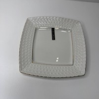 Тарілка мілка кругла біла порцеляна 8″