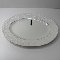 Тарілка мілка овальна біла порцеляна 12,25″