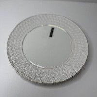 Тарілка мілка кругла біла порцеляна 10″