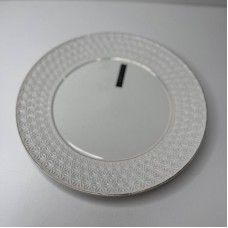 Тарілка мілка кругла біла порцеляна 10″