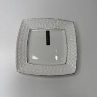 Тарілка мілка кругла біла порцеляна 6,5″