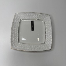 Тарілка мілка кругла біла порцеляна 6,5″