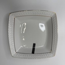 Тарілка квадратна глибока біла порцеляна біла 7,5″