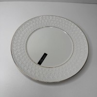 Тарілка порцелянова біла мілка кругла 9" 228823-А