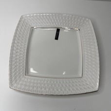 Тарілка мілка кругла біла порцеляна 10″