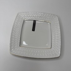 Тарілка мілка кругла біла порцеляна 7″