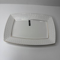 Блюдо прямокутне біла порцеляна 39 см