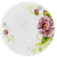 «Бузковий піон» тарілка 21,5 см № 8,5  хвилястий край