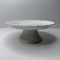 Блюдо кругле на ніжці  24 см «Снігова Королева» Ineros