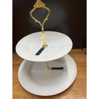 Етажерка біла 2-ярусна «Зара»