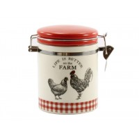  Банка керамічна з замком 500 мл «Ферма»