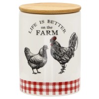 Банка 850 мл з кришкою «Ферма» 