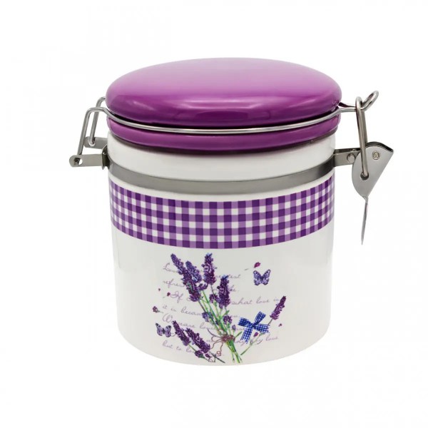 Банка 500 мл з замком «Лаванда» ZF 1376 LV Interos