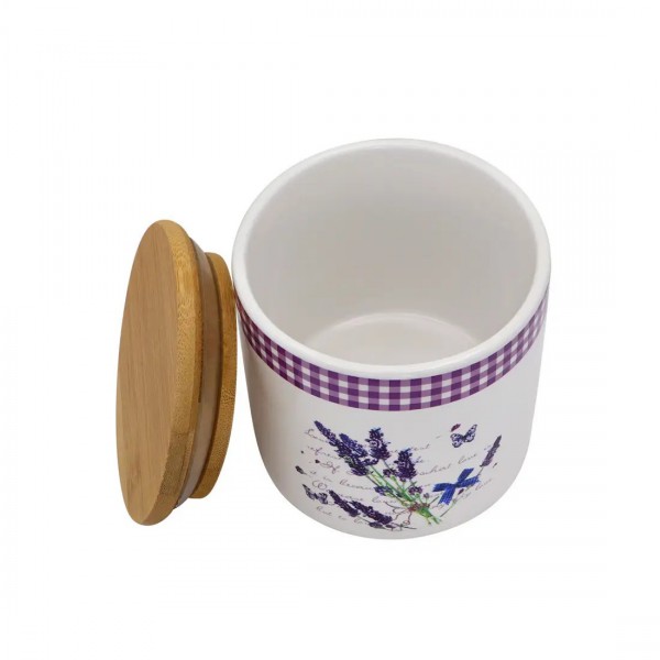 Банка керамічна 450 мл Лаванда ZFA 465 LV Interos