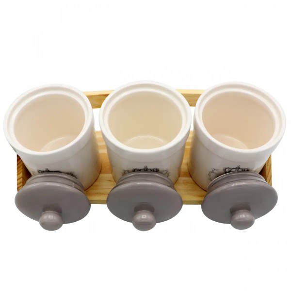 Набір банок 500 мл 3 шт на підставці Корона ZFC 048 CR Interos