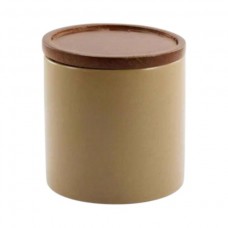 Банка керамічна 450 мл з дерев'яною кришкою