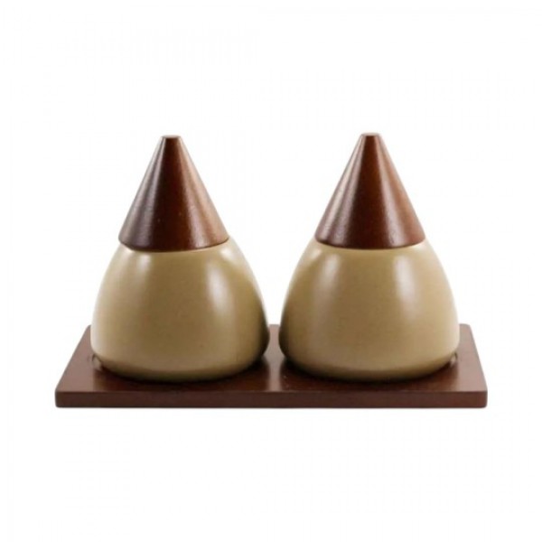 Набір банок 250 мл 2 шт на підставці YM23076 Interos